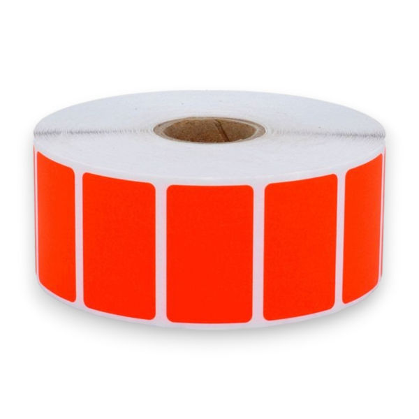 Picture of 2000 Labels 38 x 23mm Thermal Transfer Fluo Red Permanent